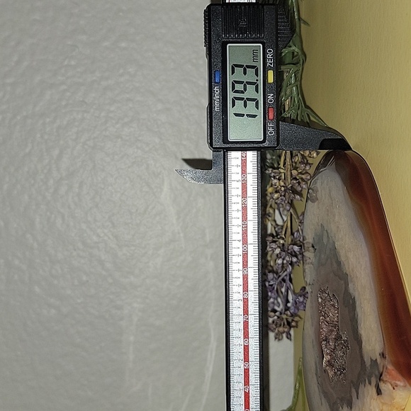 Large Druzy Carnelian Heart Shaped Crystal Carving - Picture 9 of 9